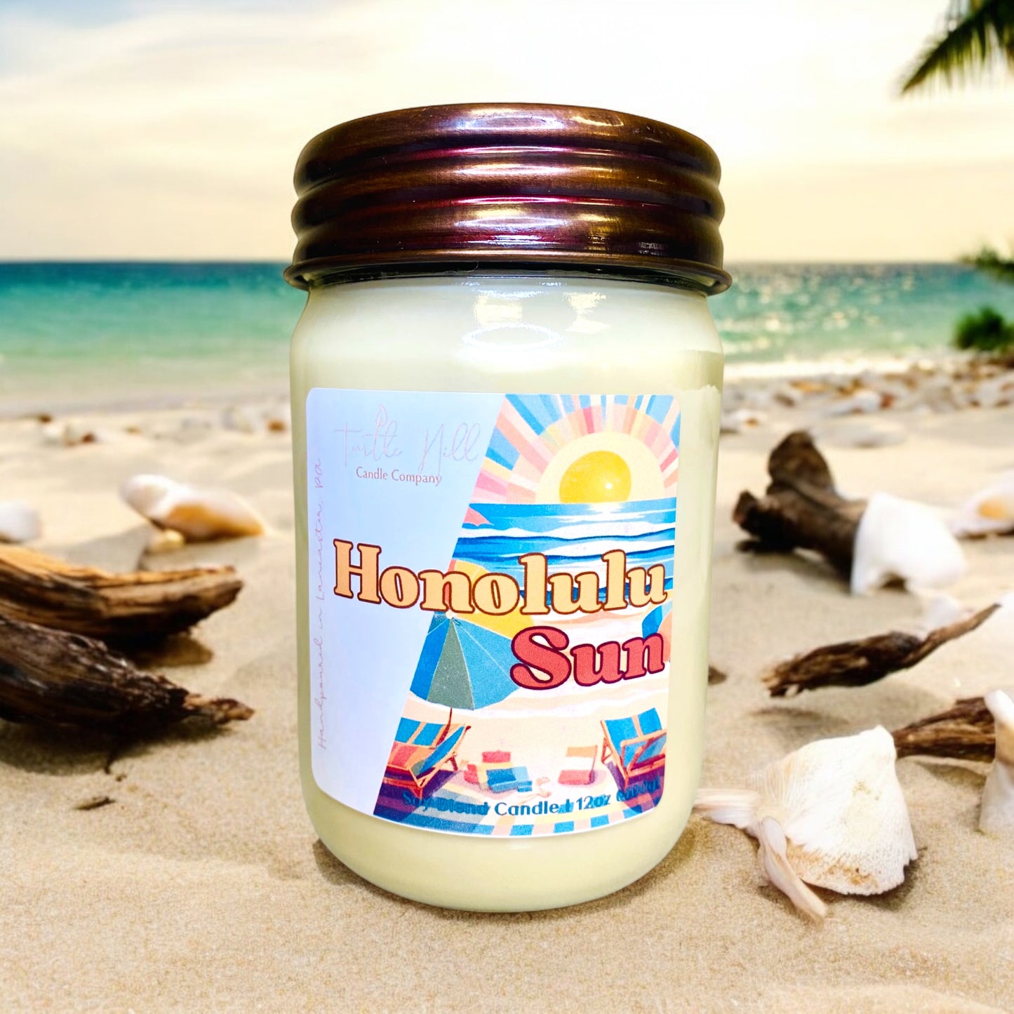 Honolulu Sun-10oz Glass Candle