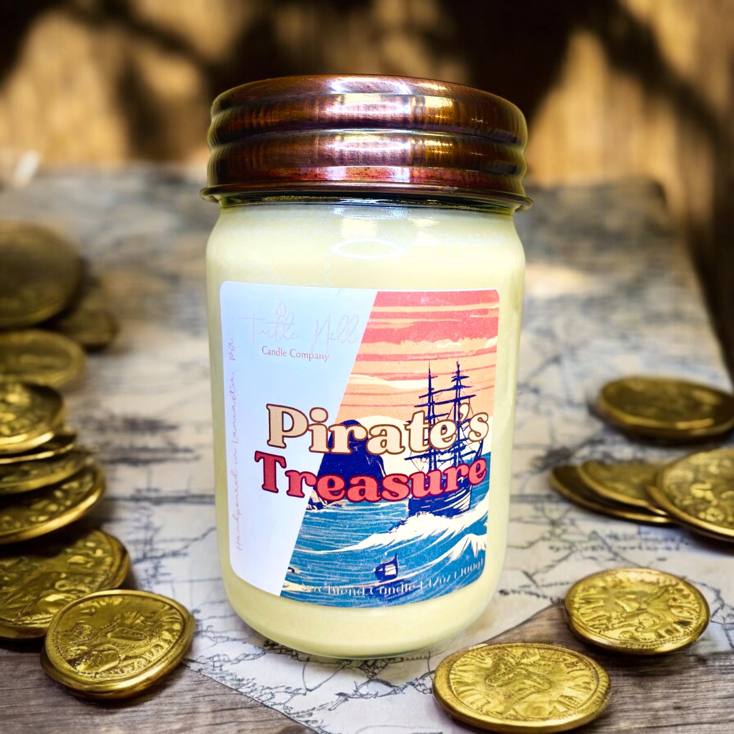 Pirate's Treasure-10oz Glass Candle
