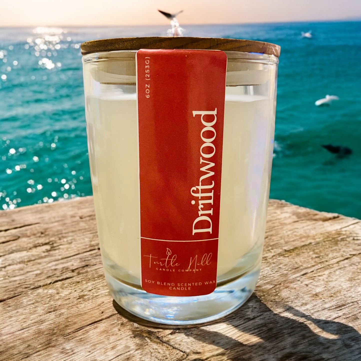 Driftwood-6oz Glass Candle