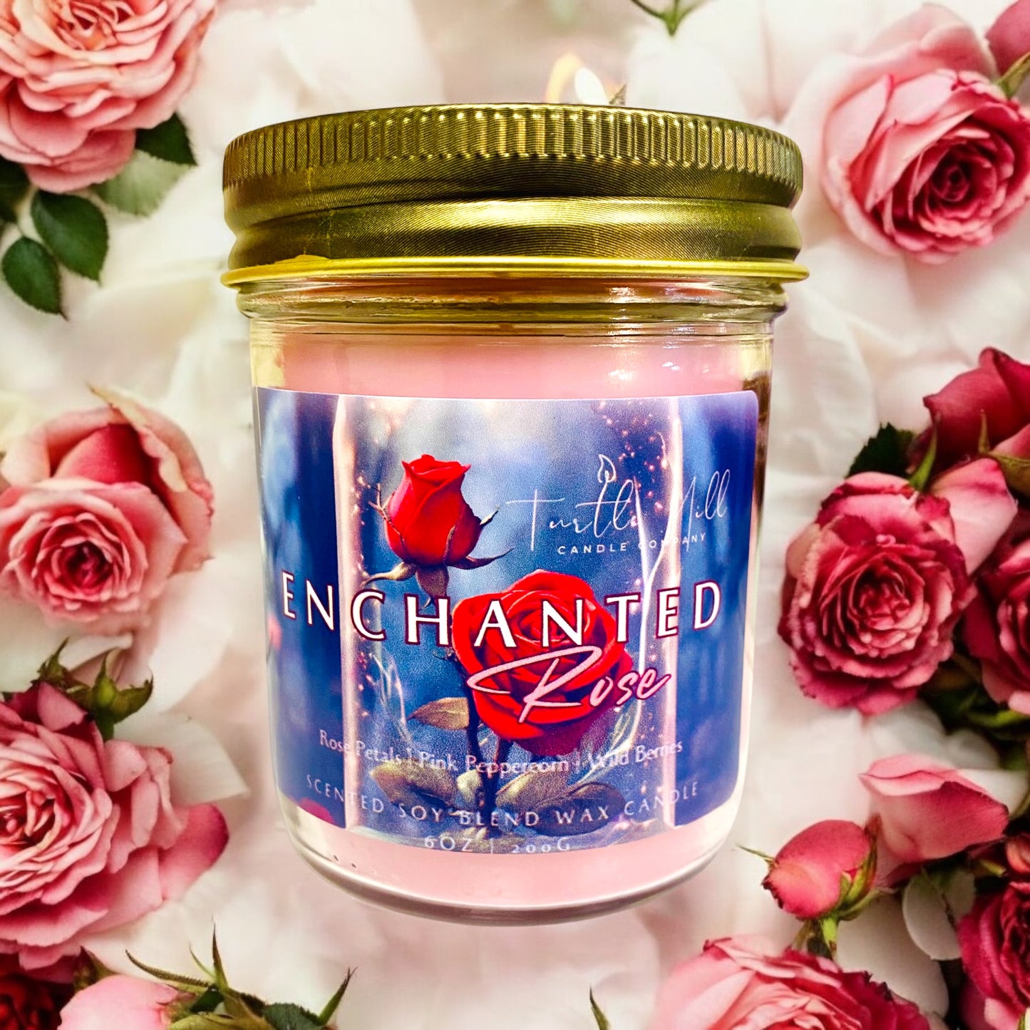 Enchanted Rose- 6oz Soy Candle